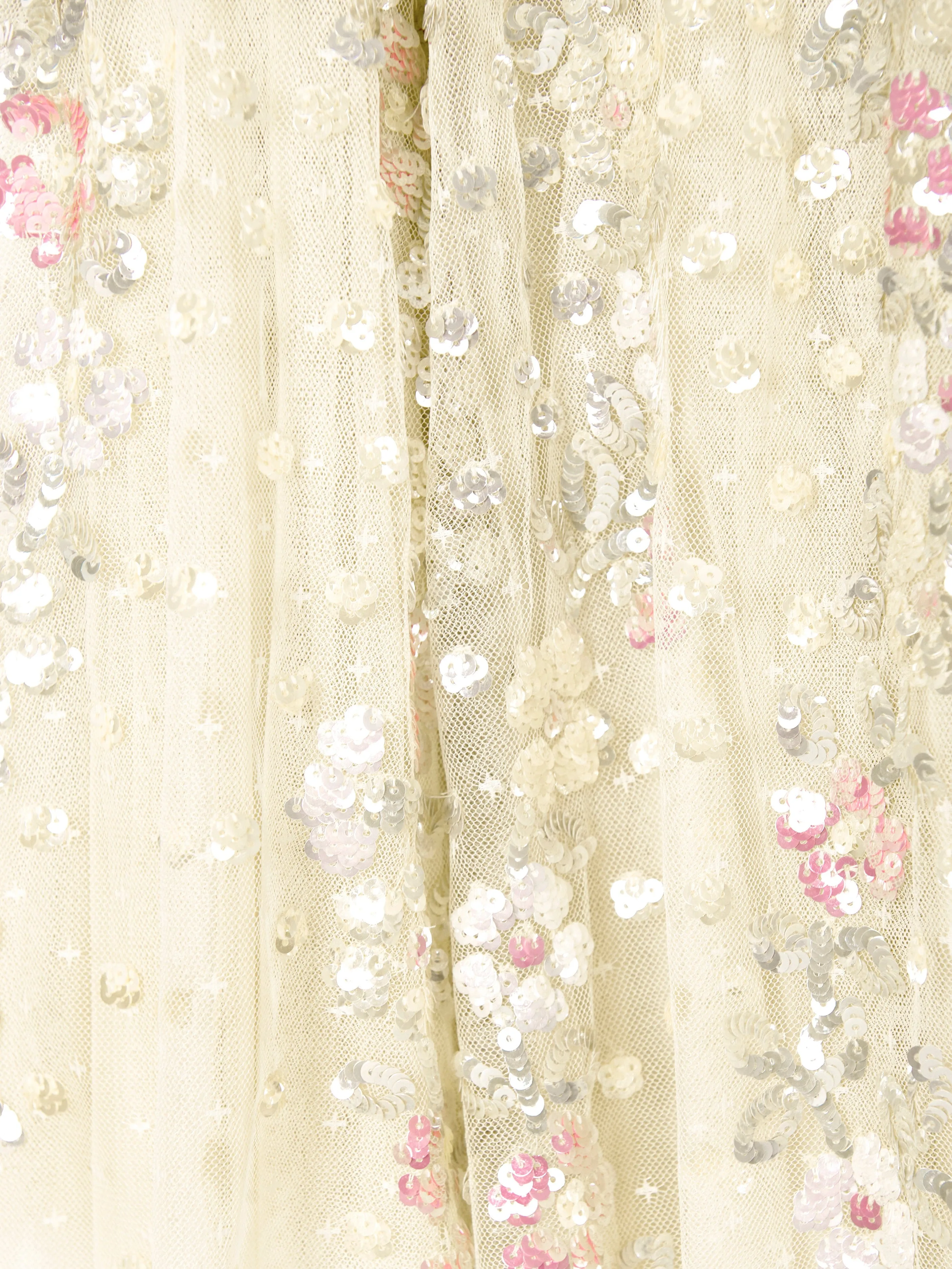 Mädchen Tüll Konfetti-Kleid in Gelb