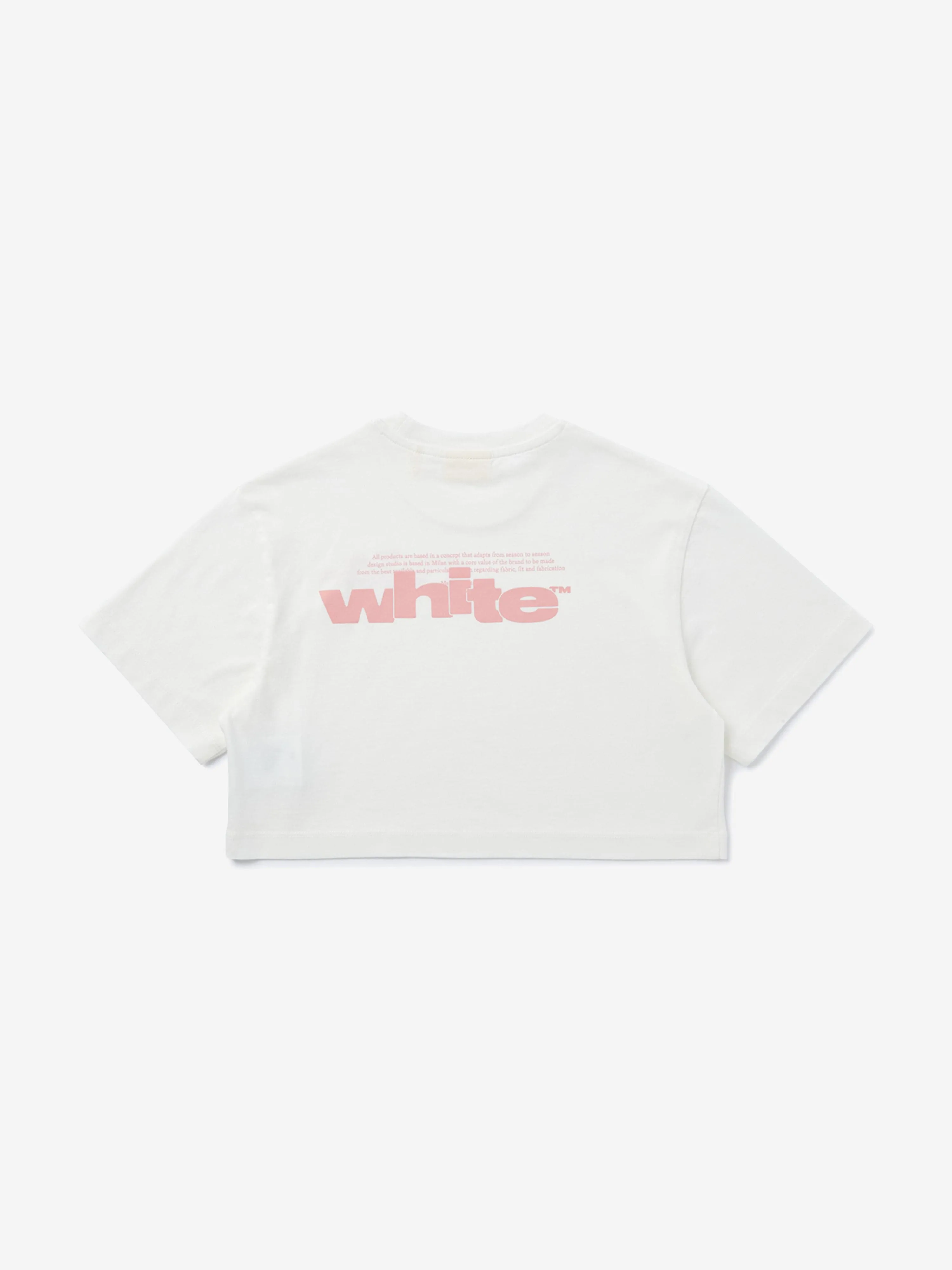 Mädchen Typ Grafik Boxy T-Shirt in Weiß