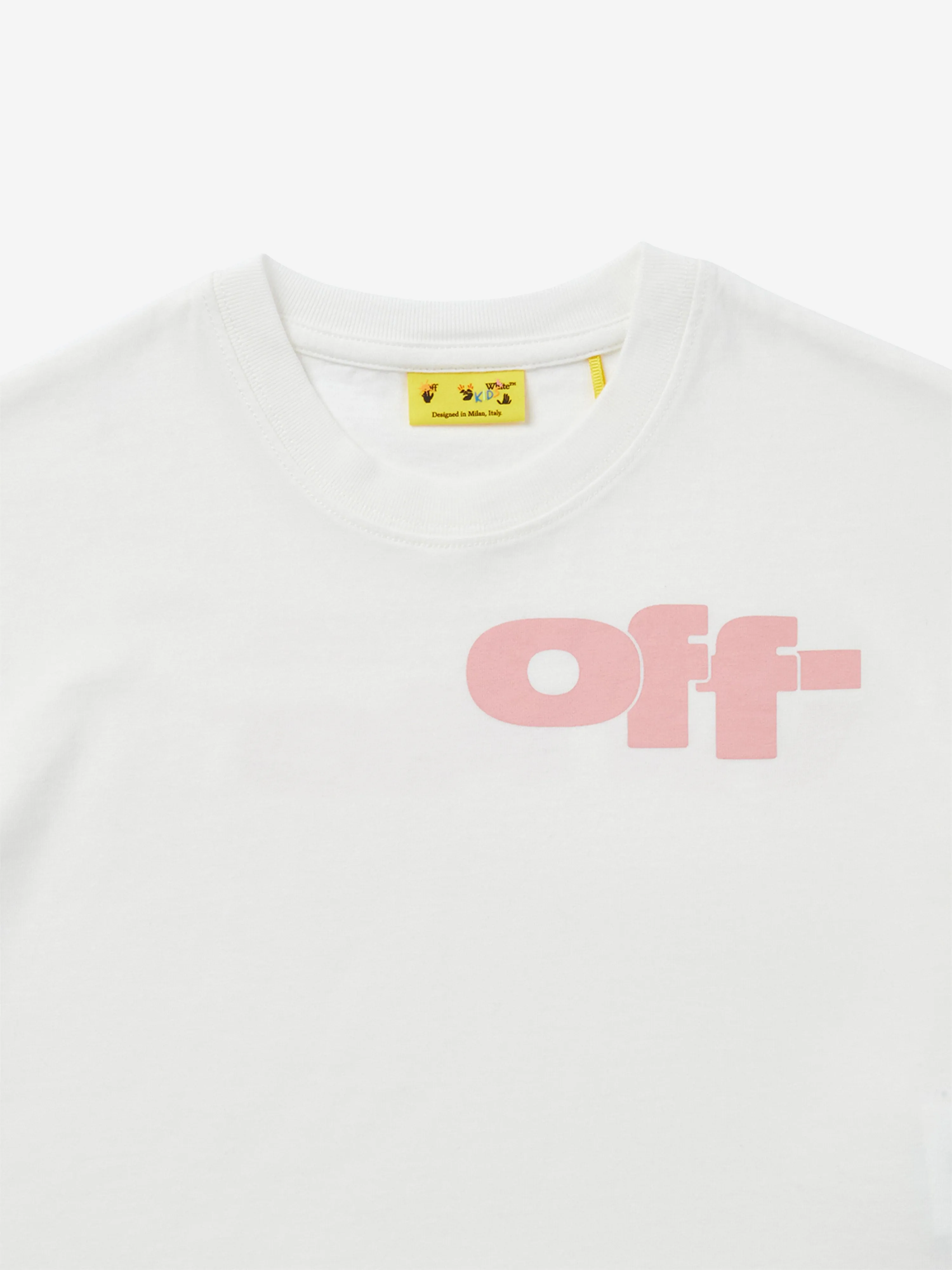 Mädchen Typ Grafik Boxy T-Shirt in Weiß