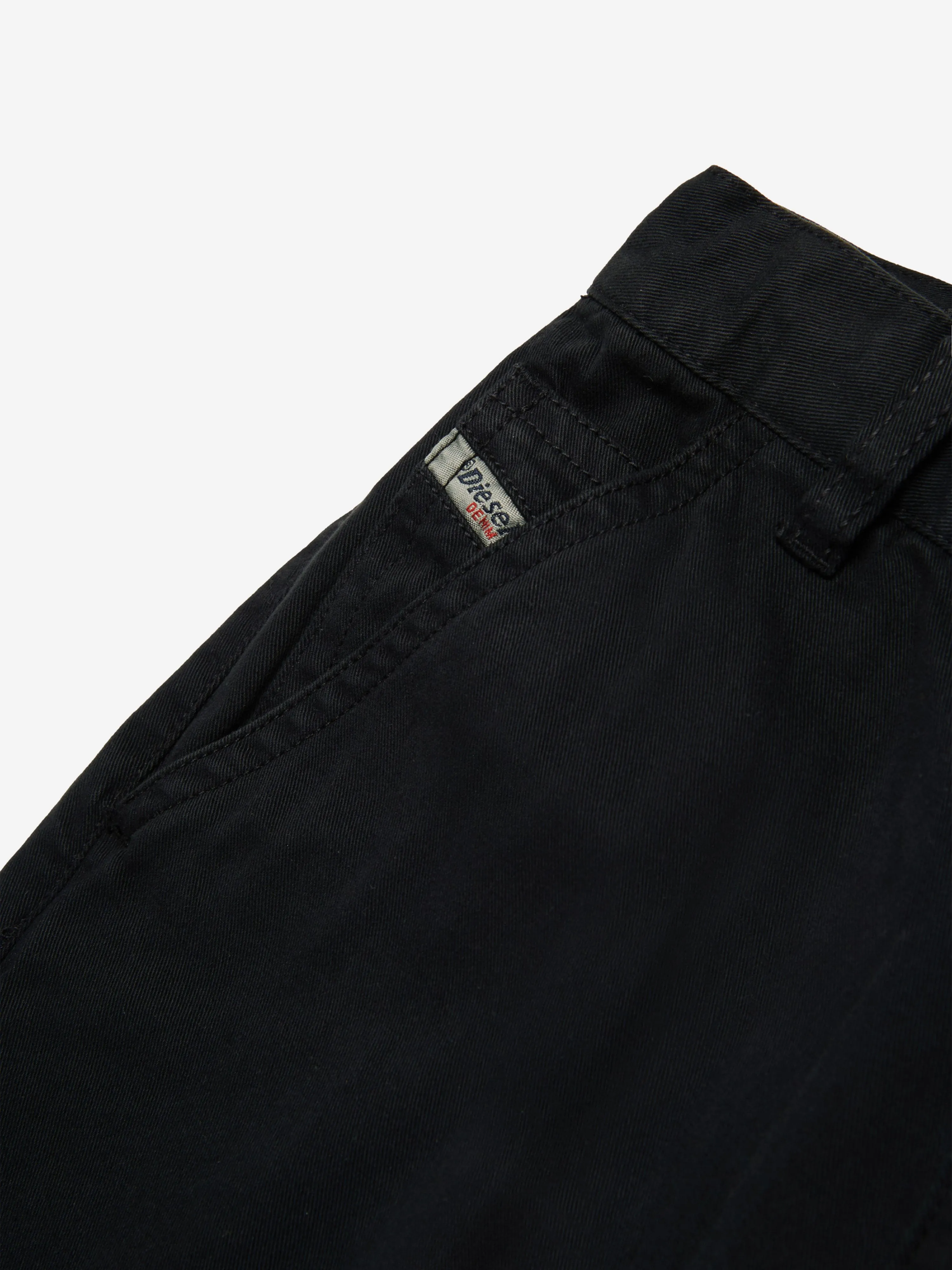 Mädchen Weite Cargo-Hose in Schwarz