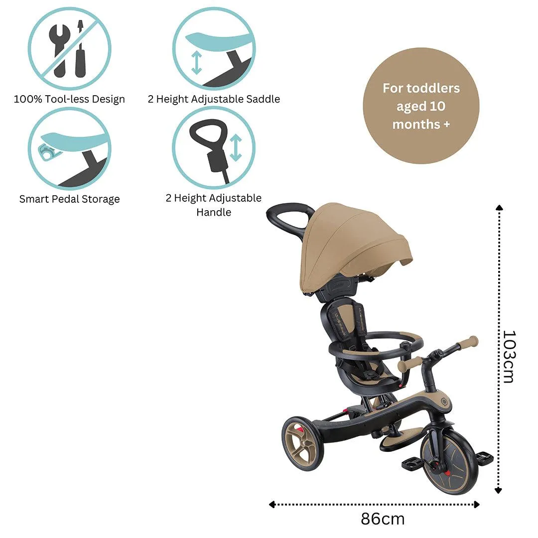 Globber Explorer 4 In 1 Dreirad - Sand