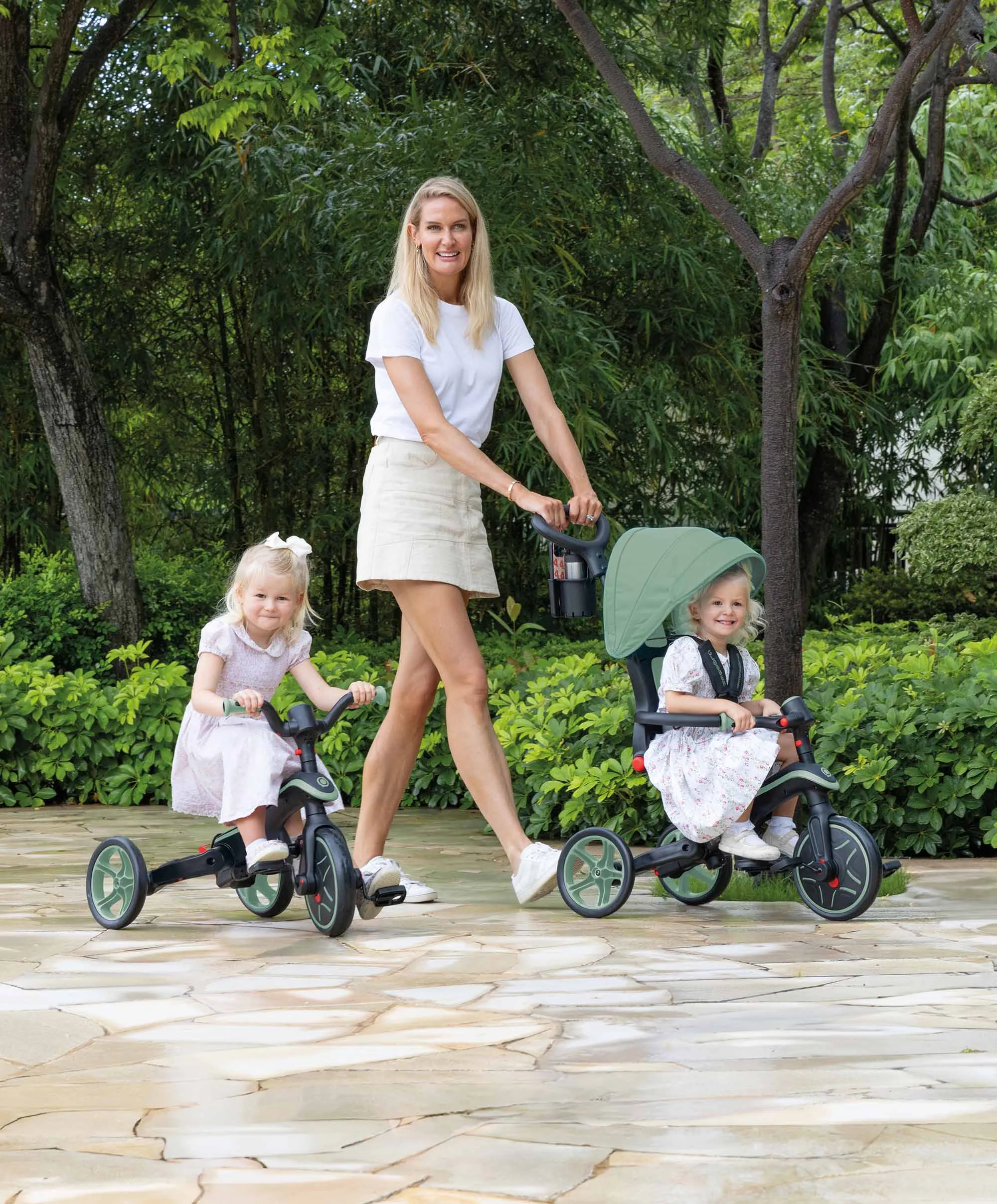 Globber Explorer Klappbares 4-in-1 Dreirad - Olive