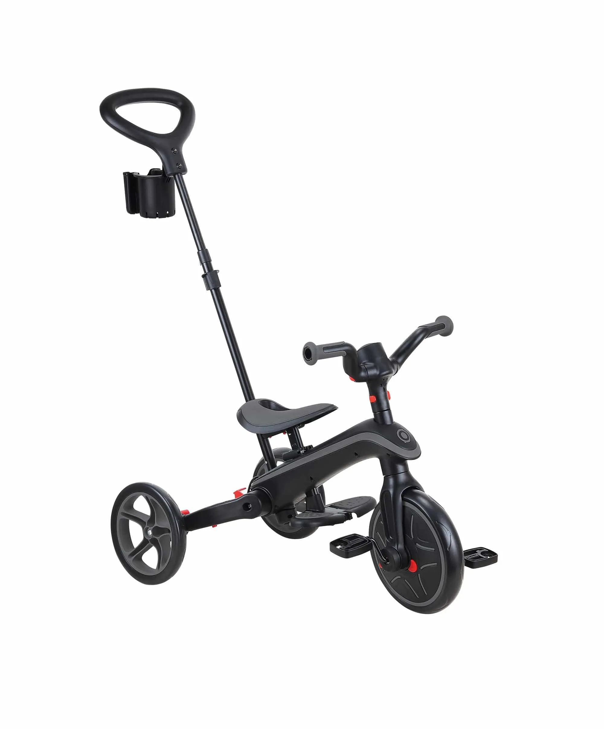 Globber Explorer Dreirad faltbar 4 in 1 - Schwarz