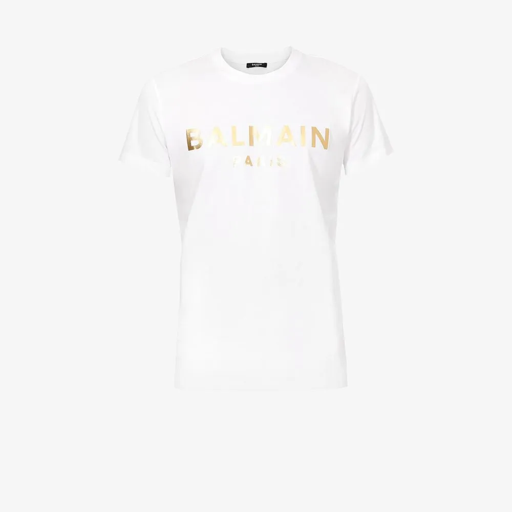Goldfolien-Logo Kurzarm T-Shirt