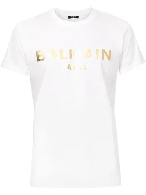 Goldfolien-Logo Kurzarm T-Shirt