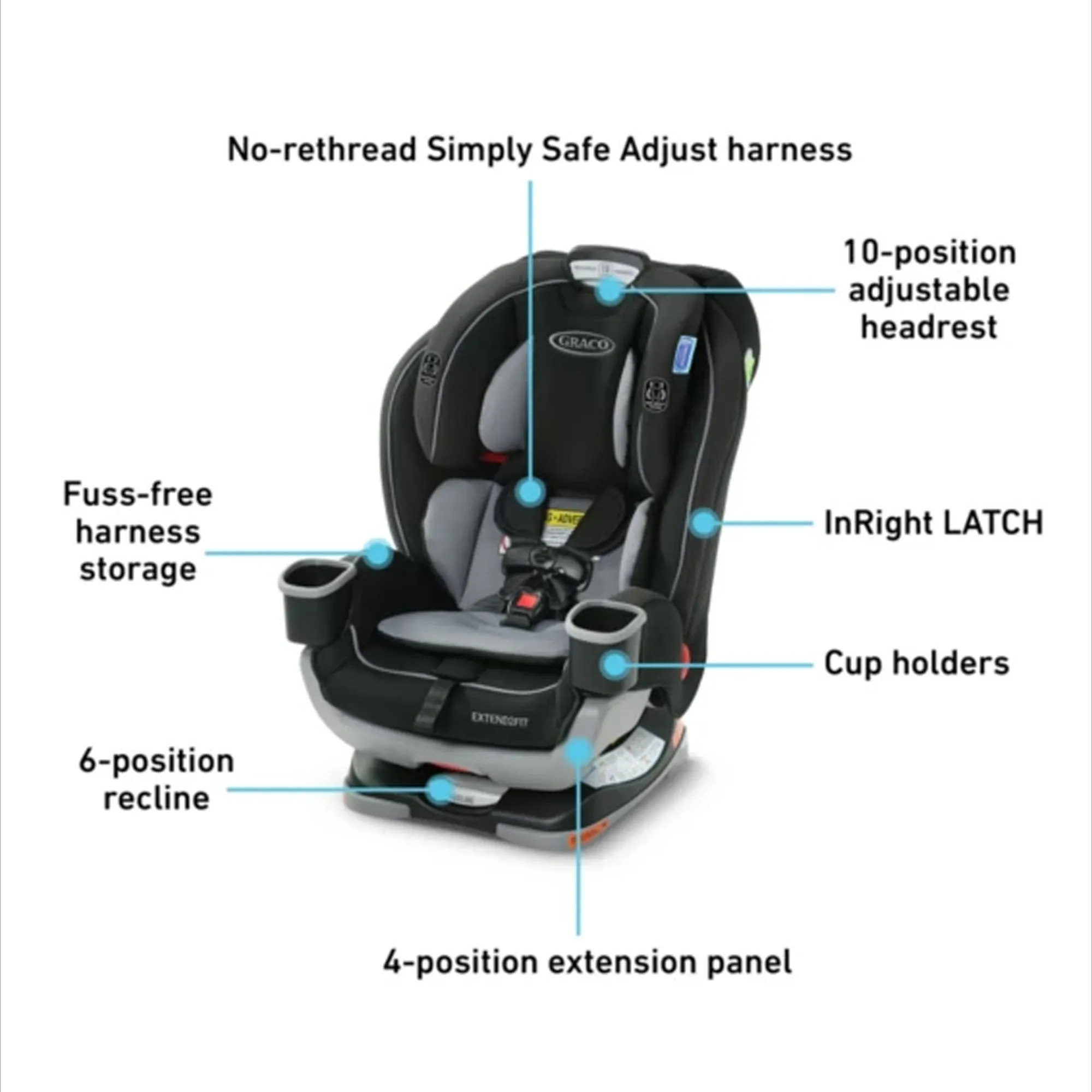 GRACO Extend2Fit Convertible Autositz