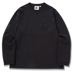 Gramicci x And Wander Rückendruck Langarm-Shirt Schwarz