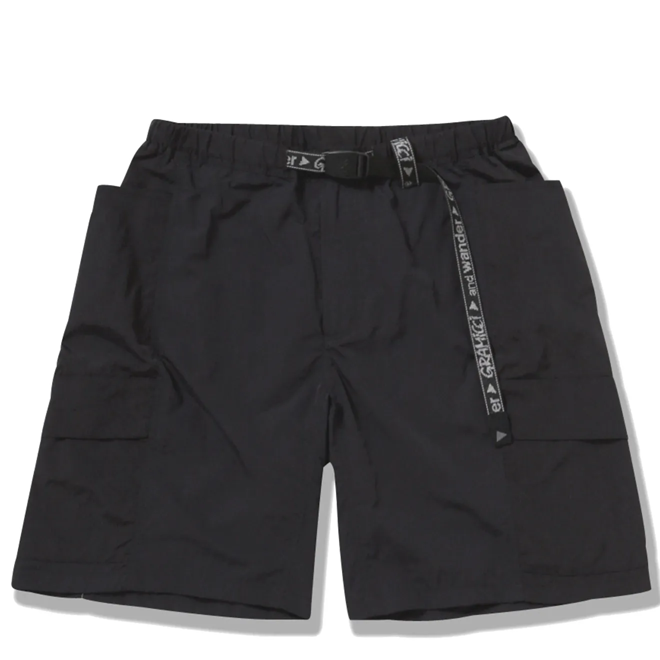 Gramicci x And Wander Patchwork Wind Short Schwarz
