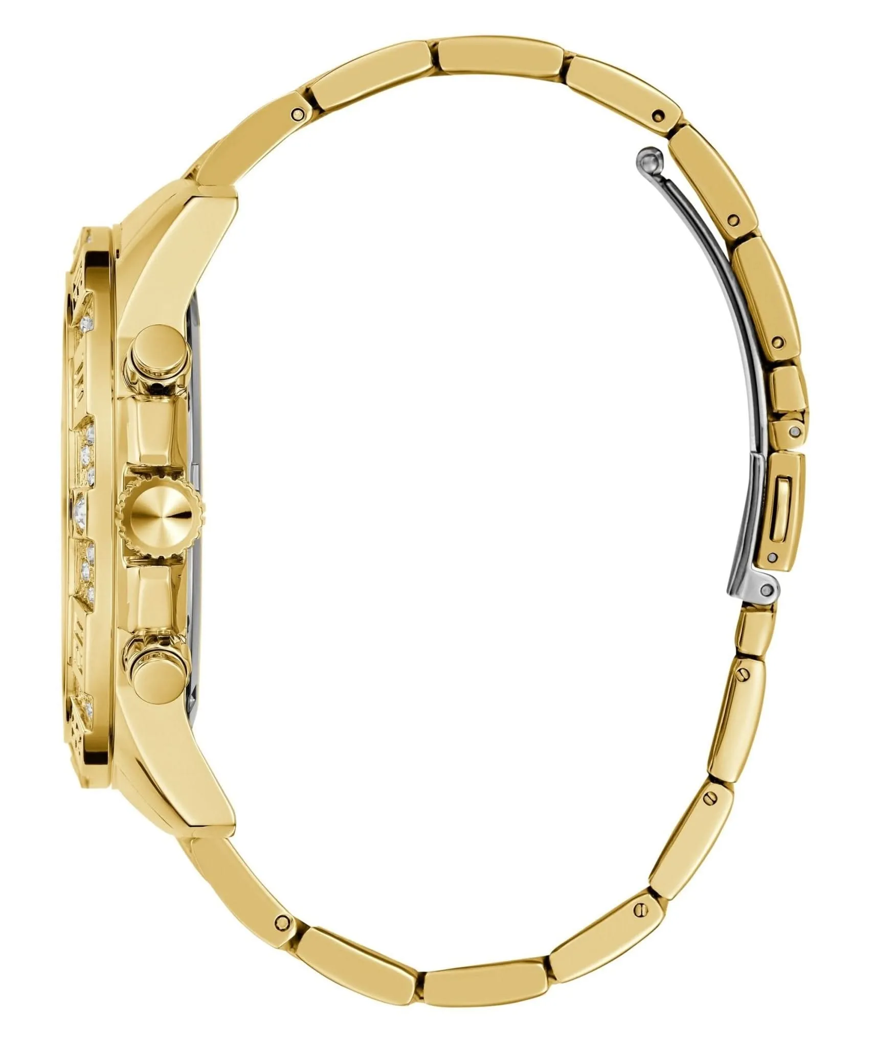 Guess Herren Majestic Gold Ton Edelstahl Uhr GW0796G2