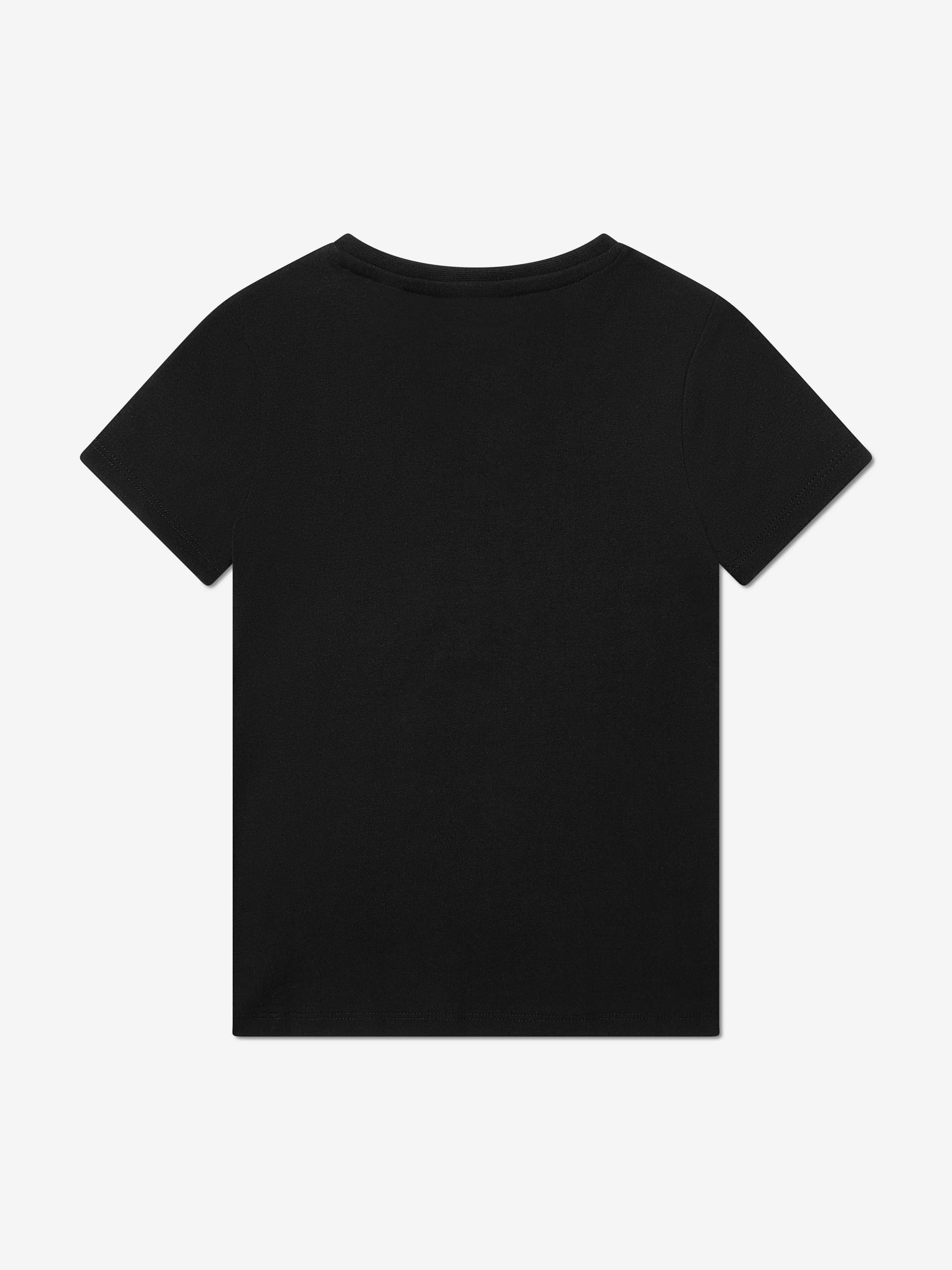 Guess Girls Logo T-Shirt in Schwarz