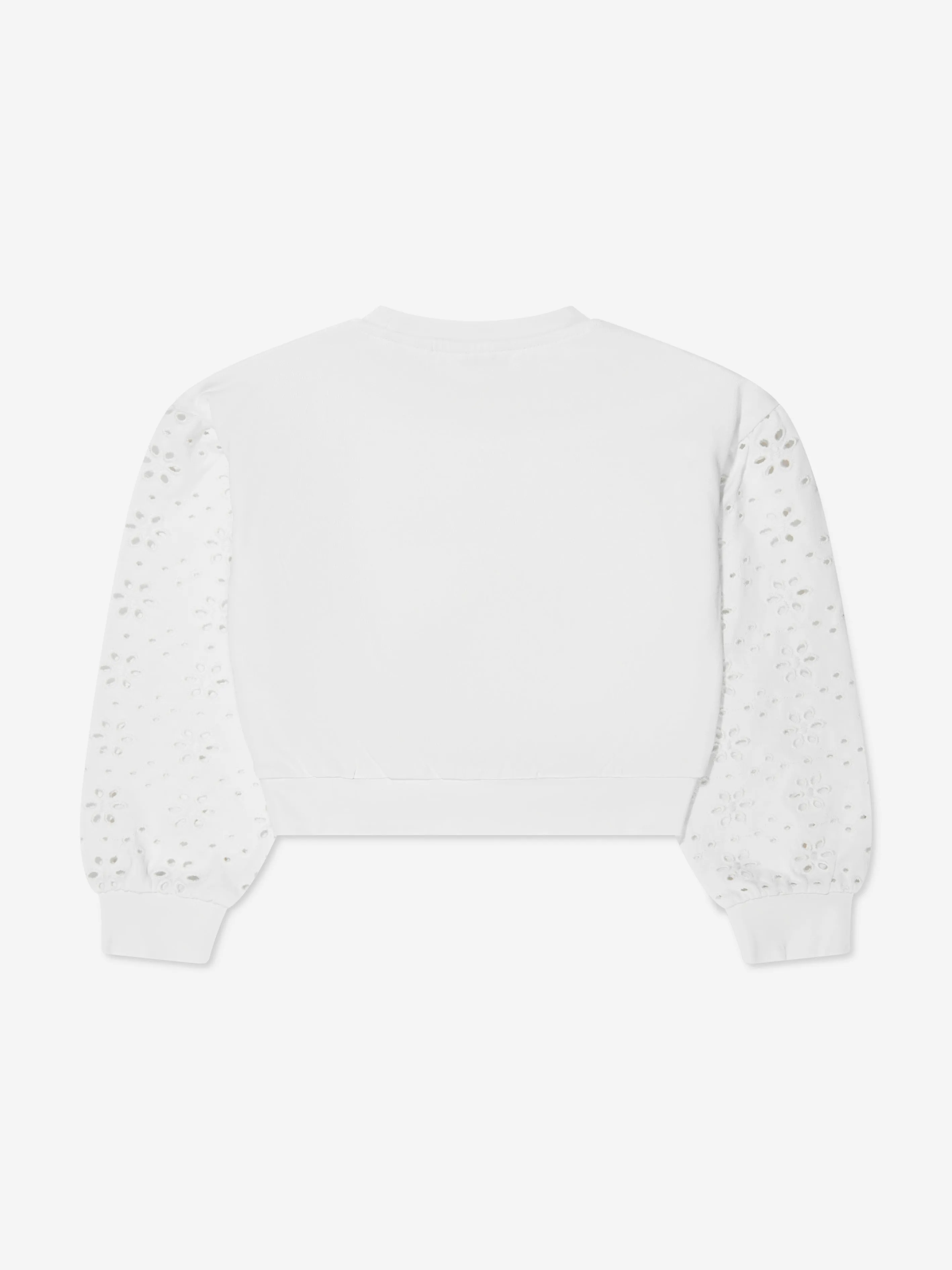 Guess Girls Sangallo Sweatshirt in Weiß