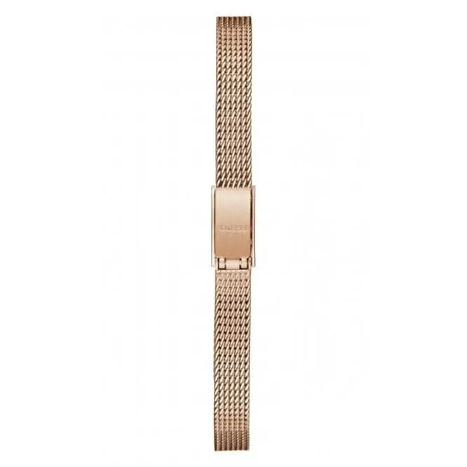Guess Ladies Grace Edelstahl-Mesh Armbanduhr in Roségold GW0400L3