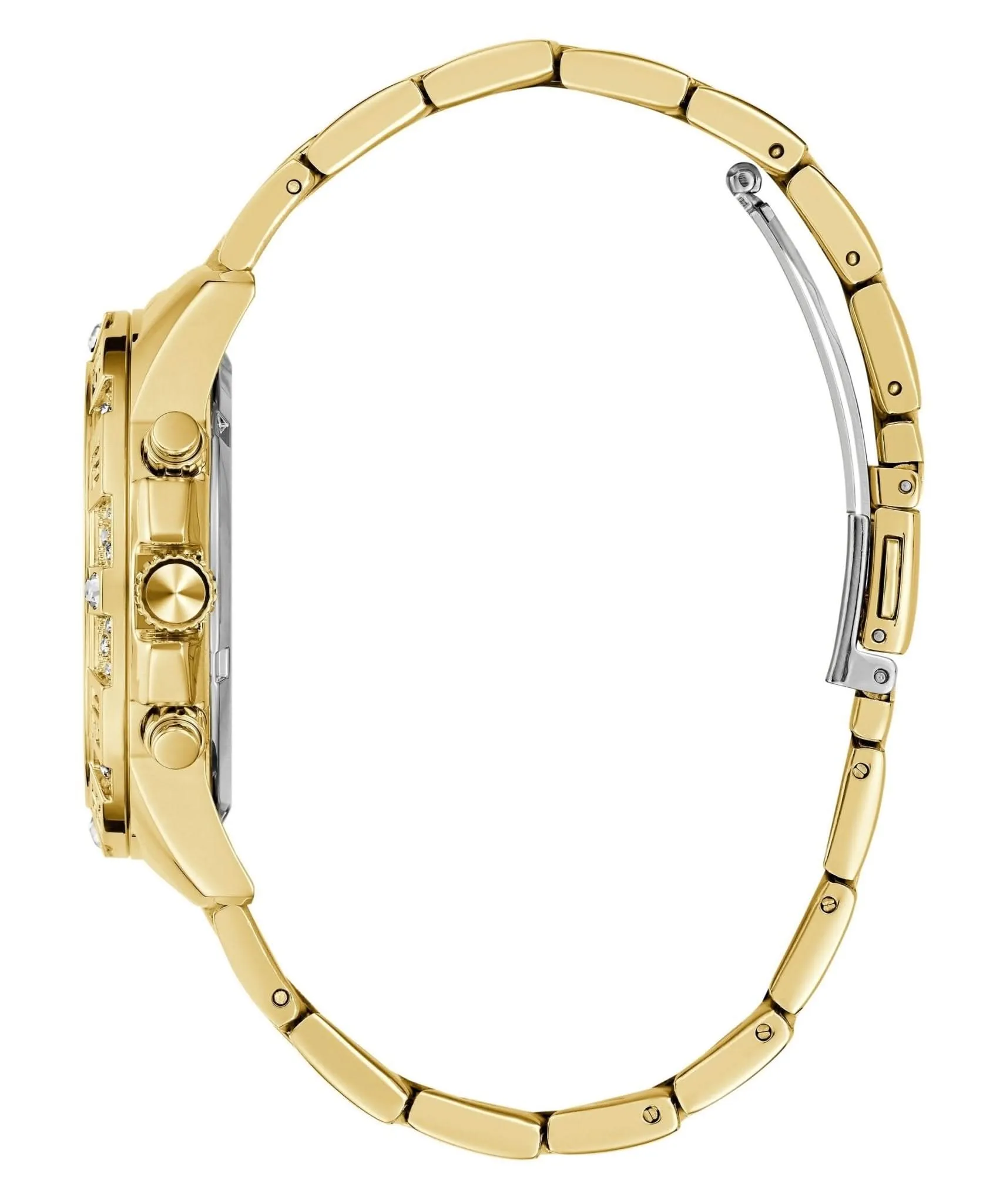 Guess Ladies Majesty Goldfarbene Edelstahl-Uhr GW0771L2