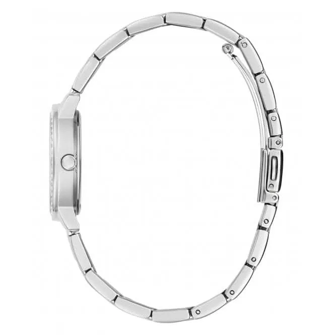 Guess Damen Melody Edelstahl Silber Armbanduhr GW0468L1