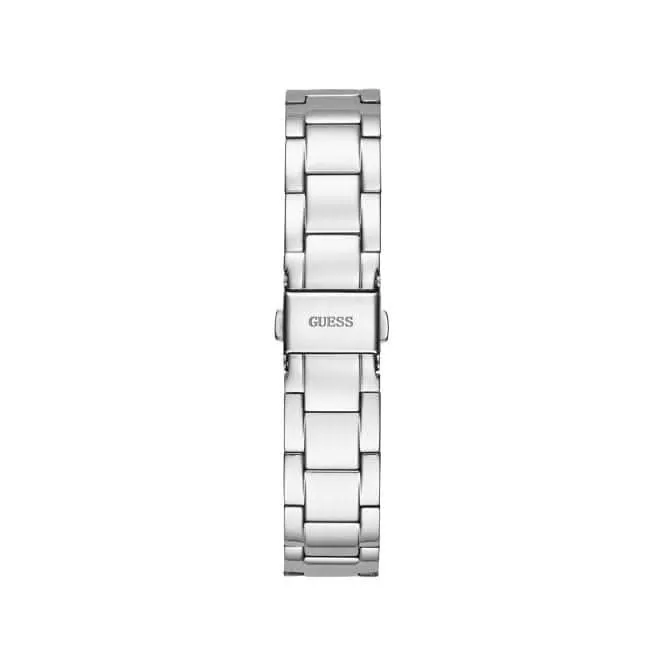 Guess Quattro Clear Damen Trend Uhr Edelstahl Silber GW0300L1
