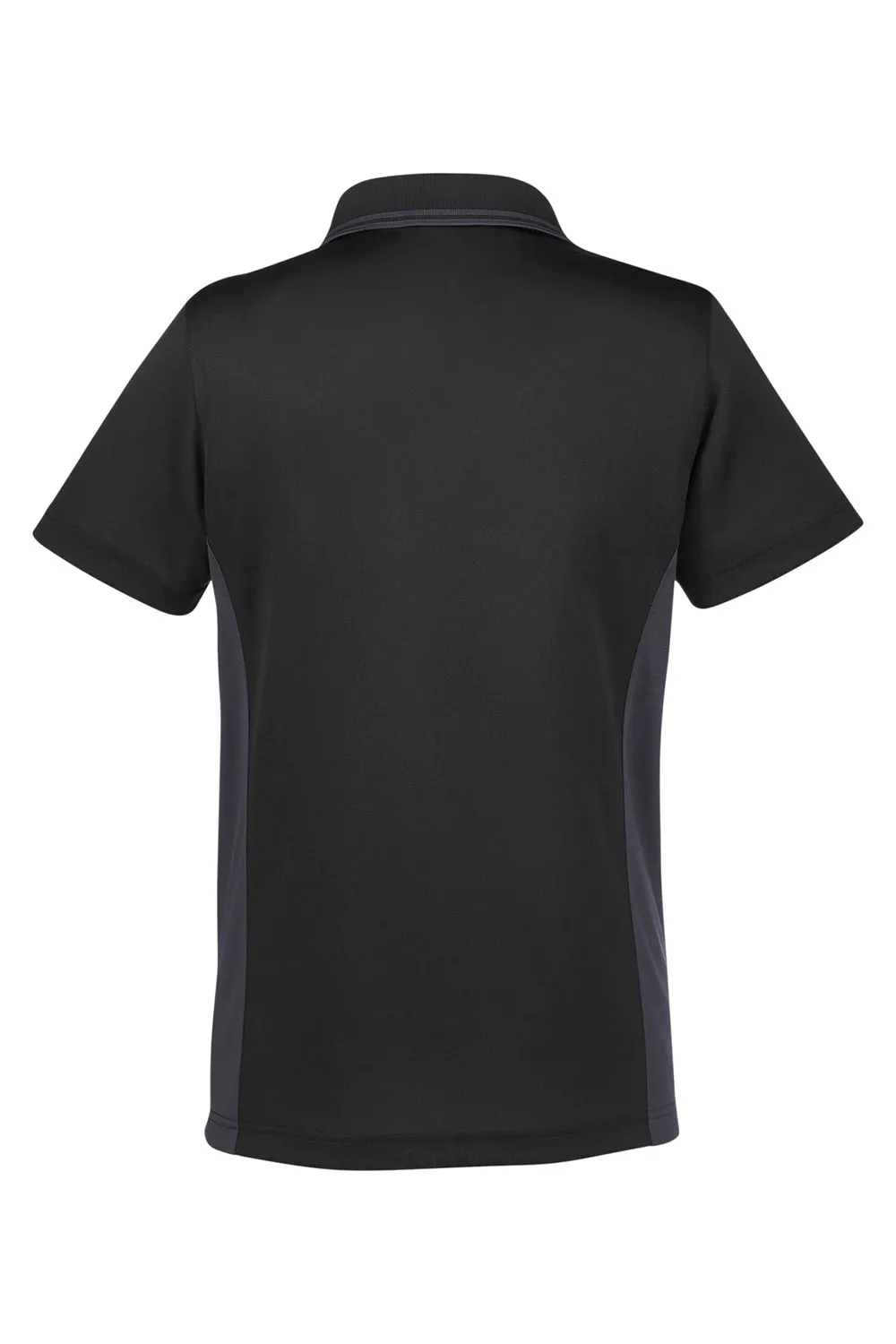 Harriton Damen Flash Performance Feuchtigkeitstransportierendes Colorblock Kurzarm Polo Shirt - Schwarz/Dunkelgrau