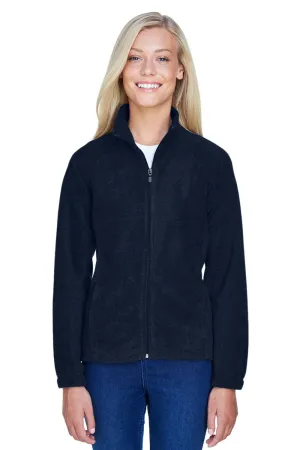 Harriton Damen Pill Resistant Fleece Full-Zip Jacke - Marineblau