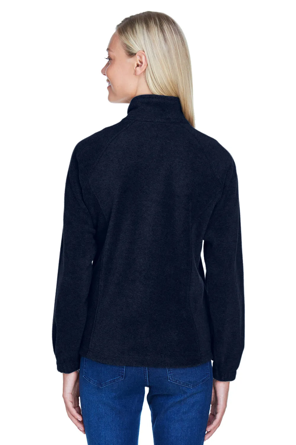 Harriton Damen Pill Resistant Fleece Full-Zip Jacke - Marineblau