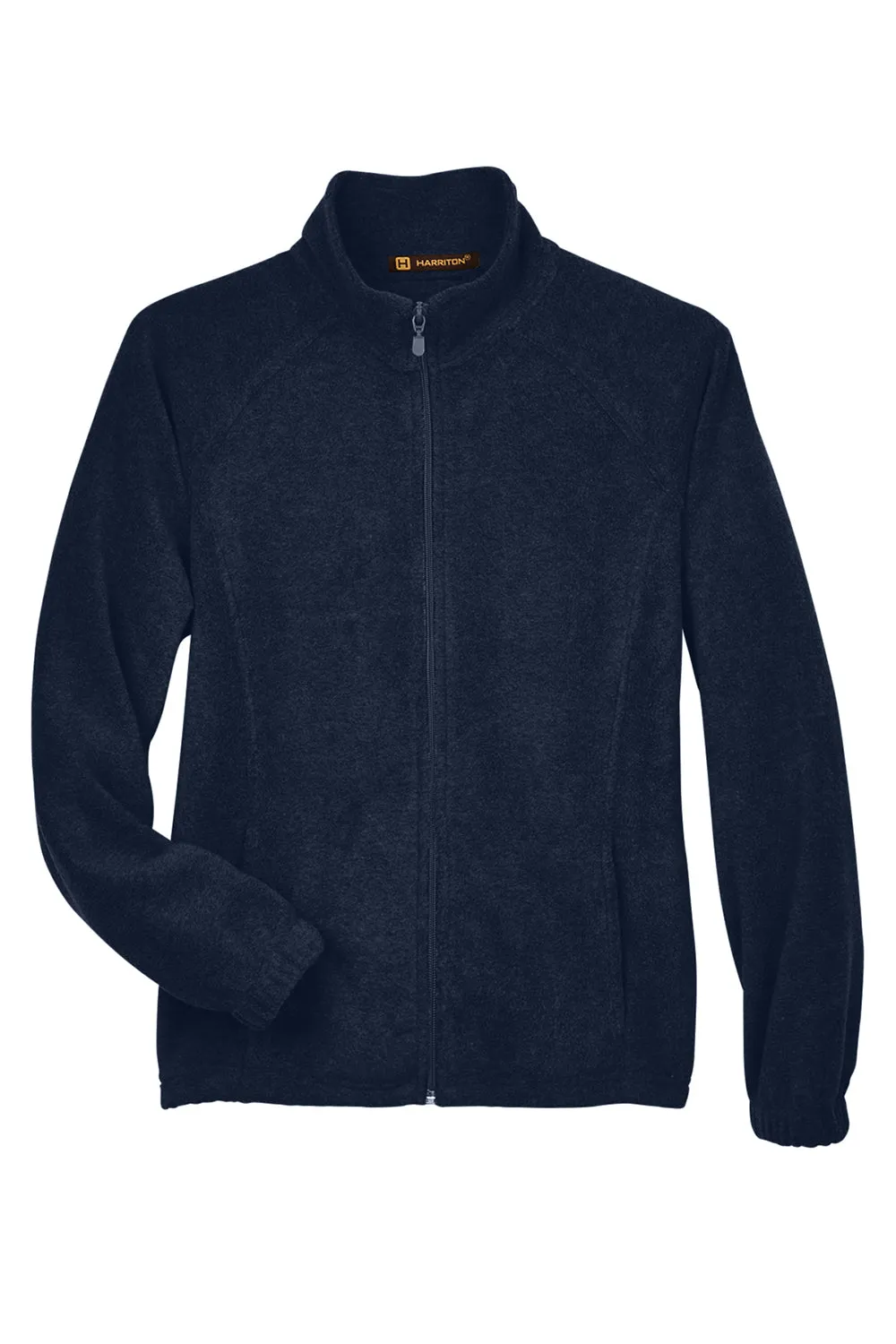 Harriton Damen Pill Resistant Fleece Full-Zip Jacke - Marineblau