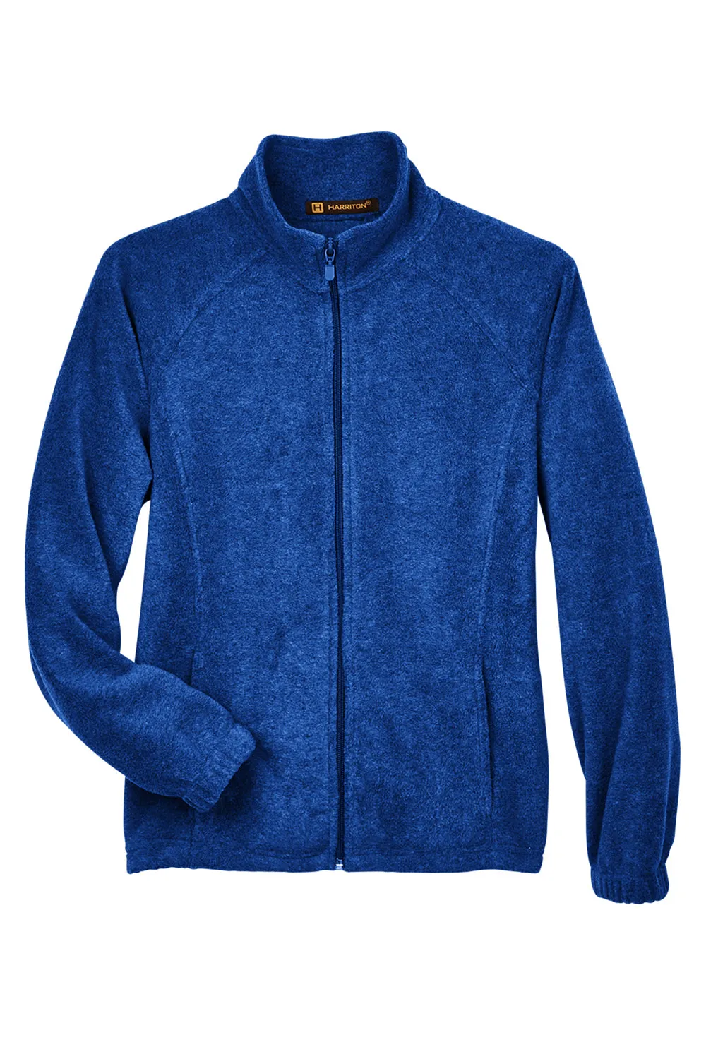 Harriton Damen Pill Resistant Fleece Full-Zip Jacke - Echtes Königsblau