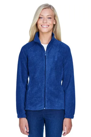 Harriton Damen Pill Resistant Fleece Full-Zip Jacke - Echtes Königsblau