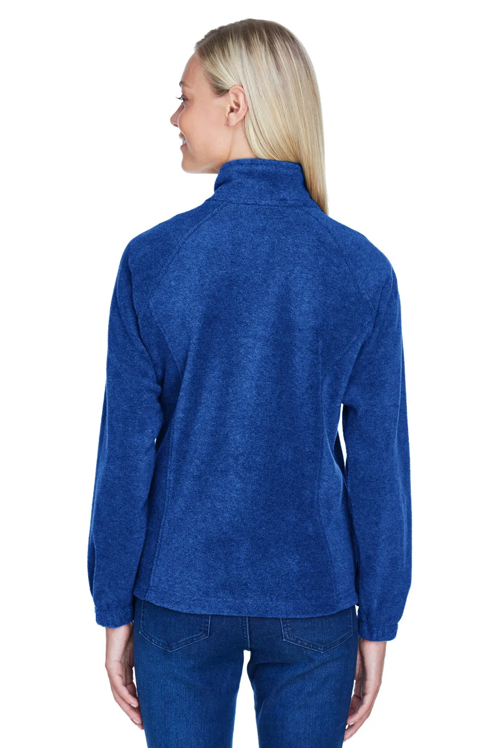 Harriton Damen Pill Resistant Fleece Full-Zip Jacke - Echtes Königsblau