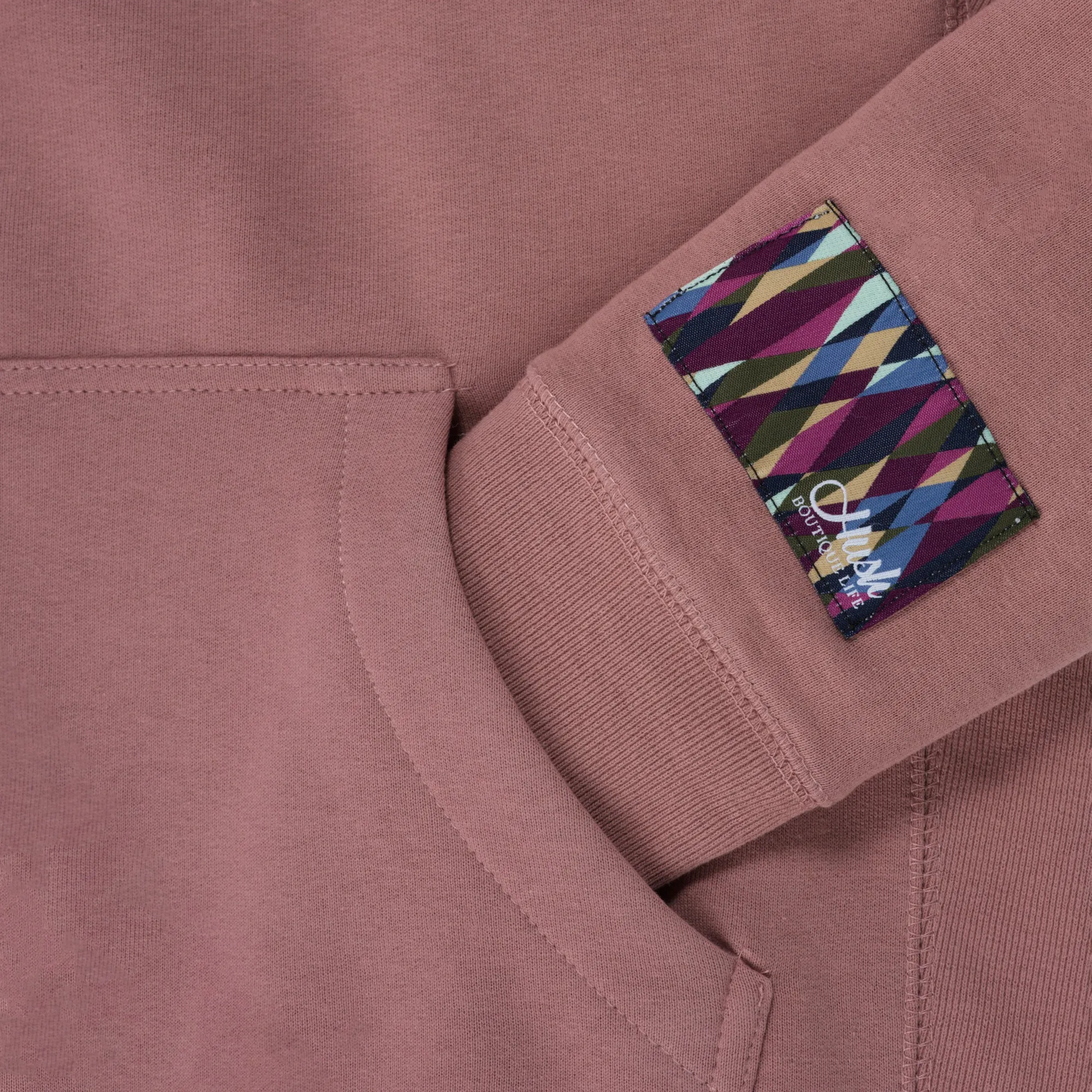 HUSH PINK MARTINI KAPUZENPULLOVER