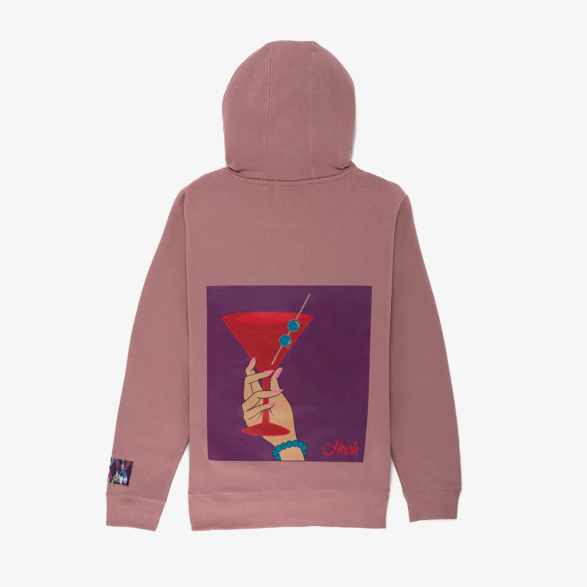 HUSH PINK MARTINI KAPUZENPULLOVER