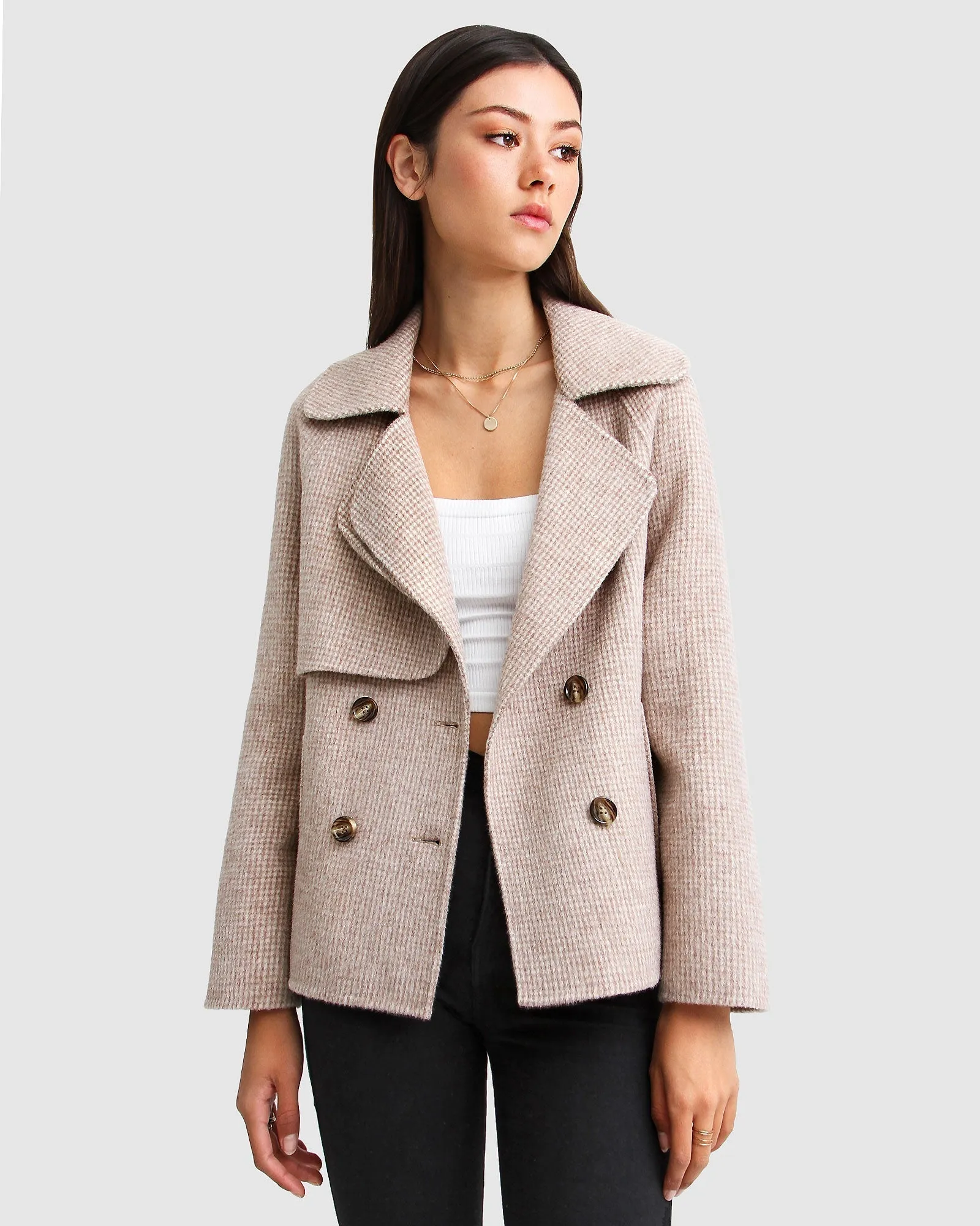I'm Yours Wollmischung Peacoat - Beige