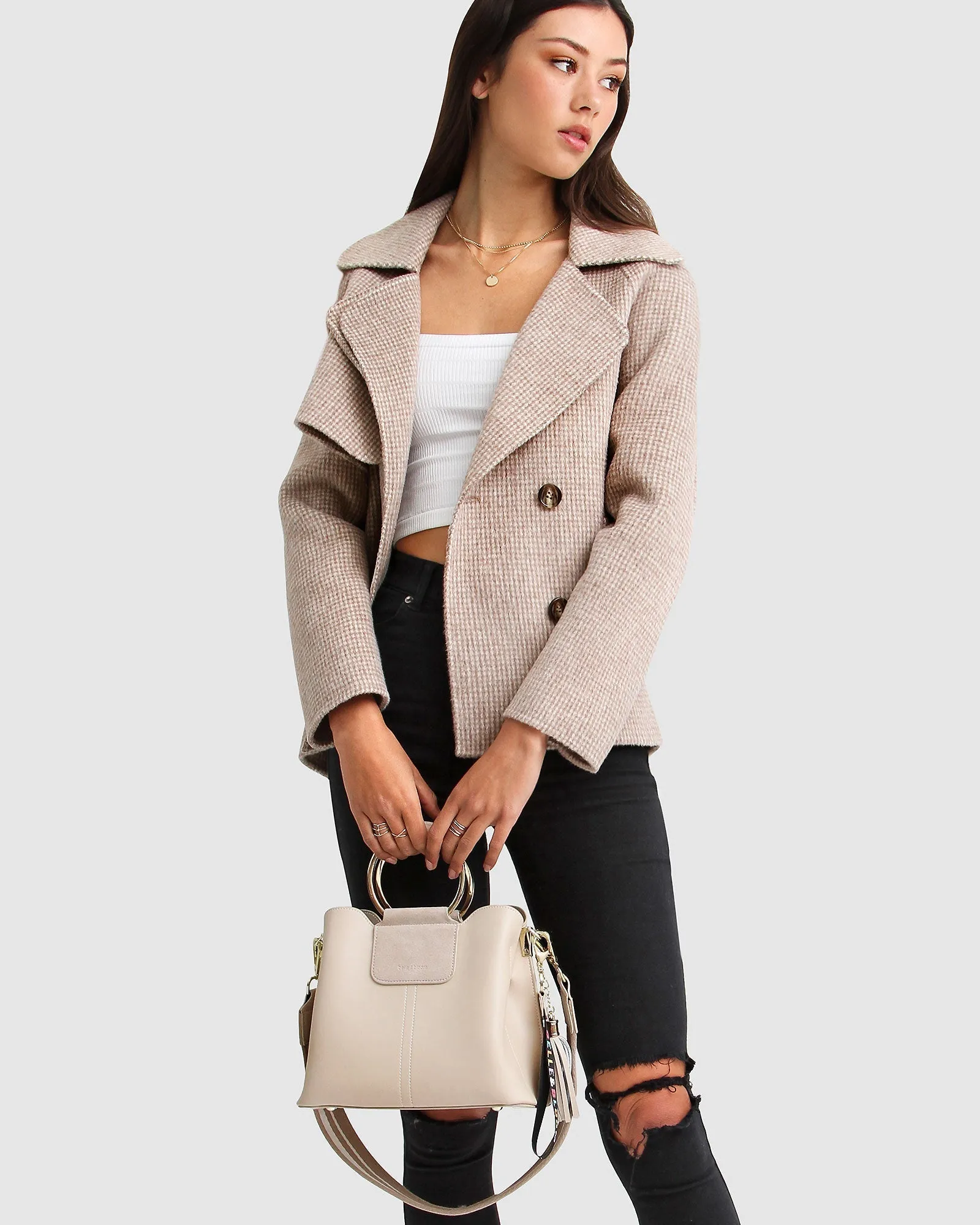 I'm Yours Wollmischung Peacoat - Beige