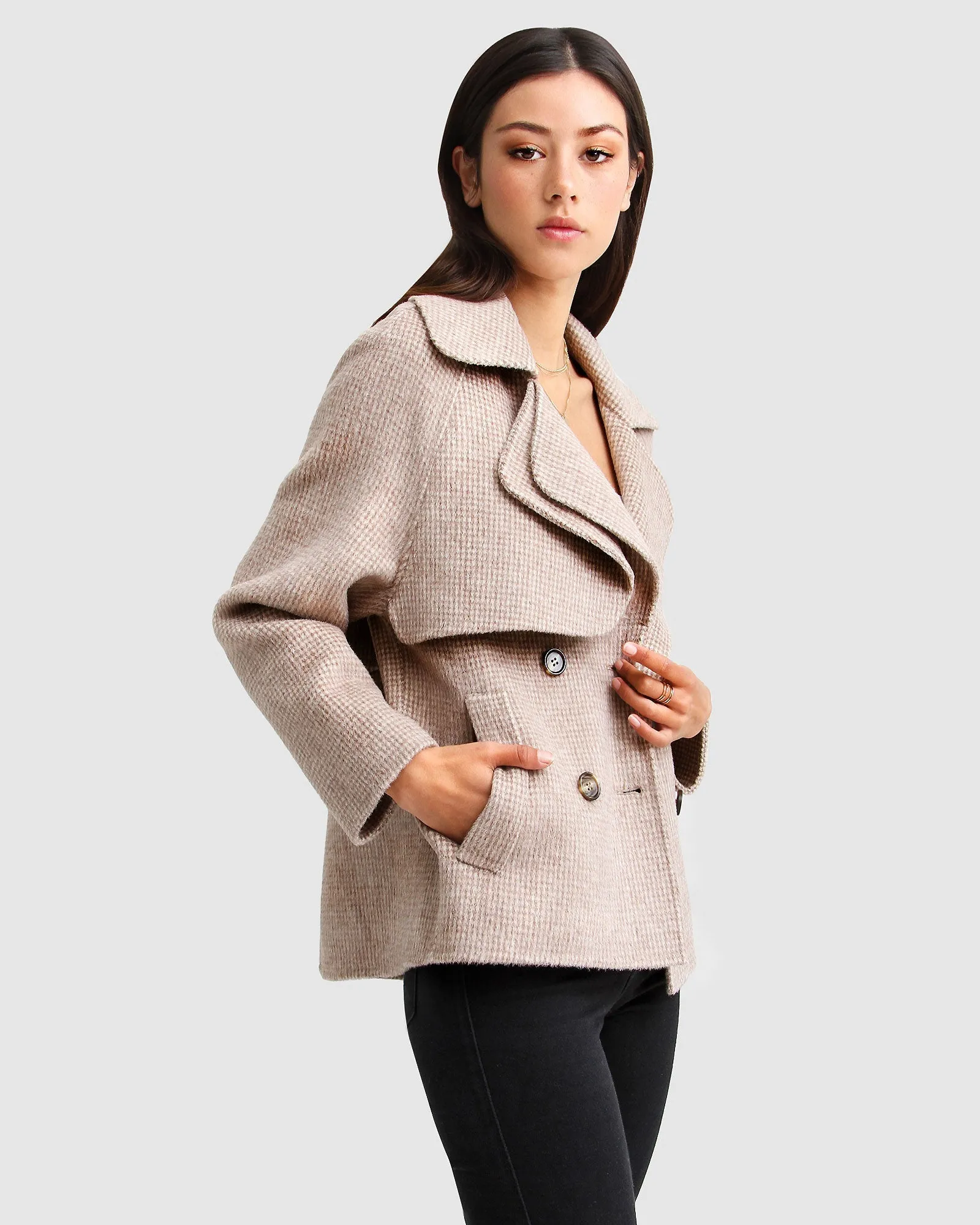 I'm Yours Wollmischung Peacoat - Beige