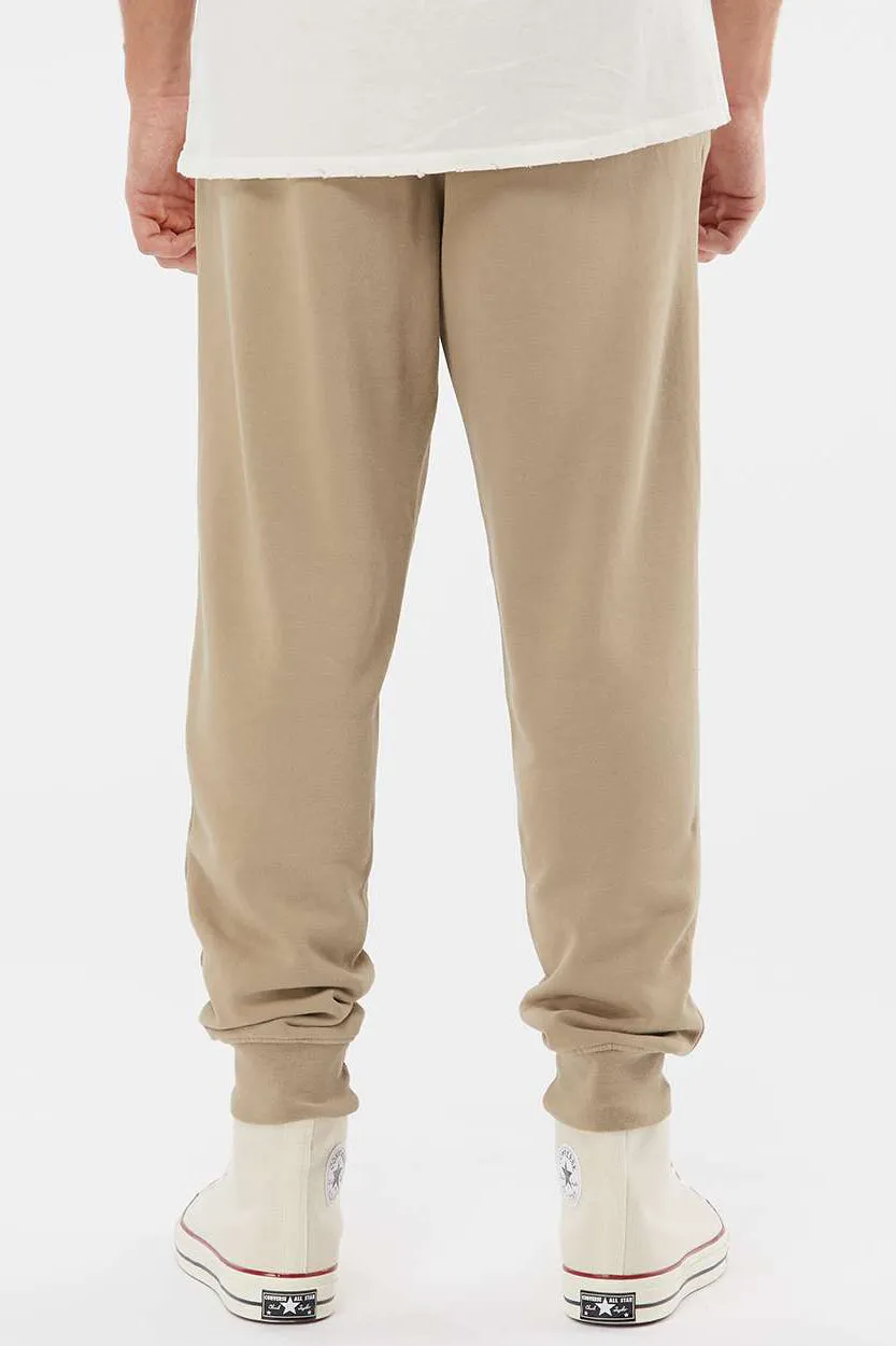 Independent Trading Company Herren Pigmentgefärbte Fleece-Jogginghosen mit Taschen - Sandsteinbraun