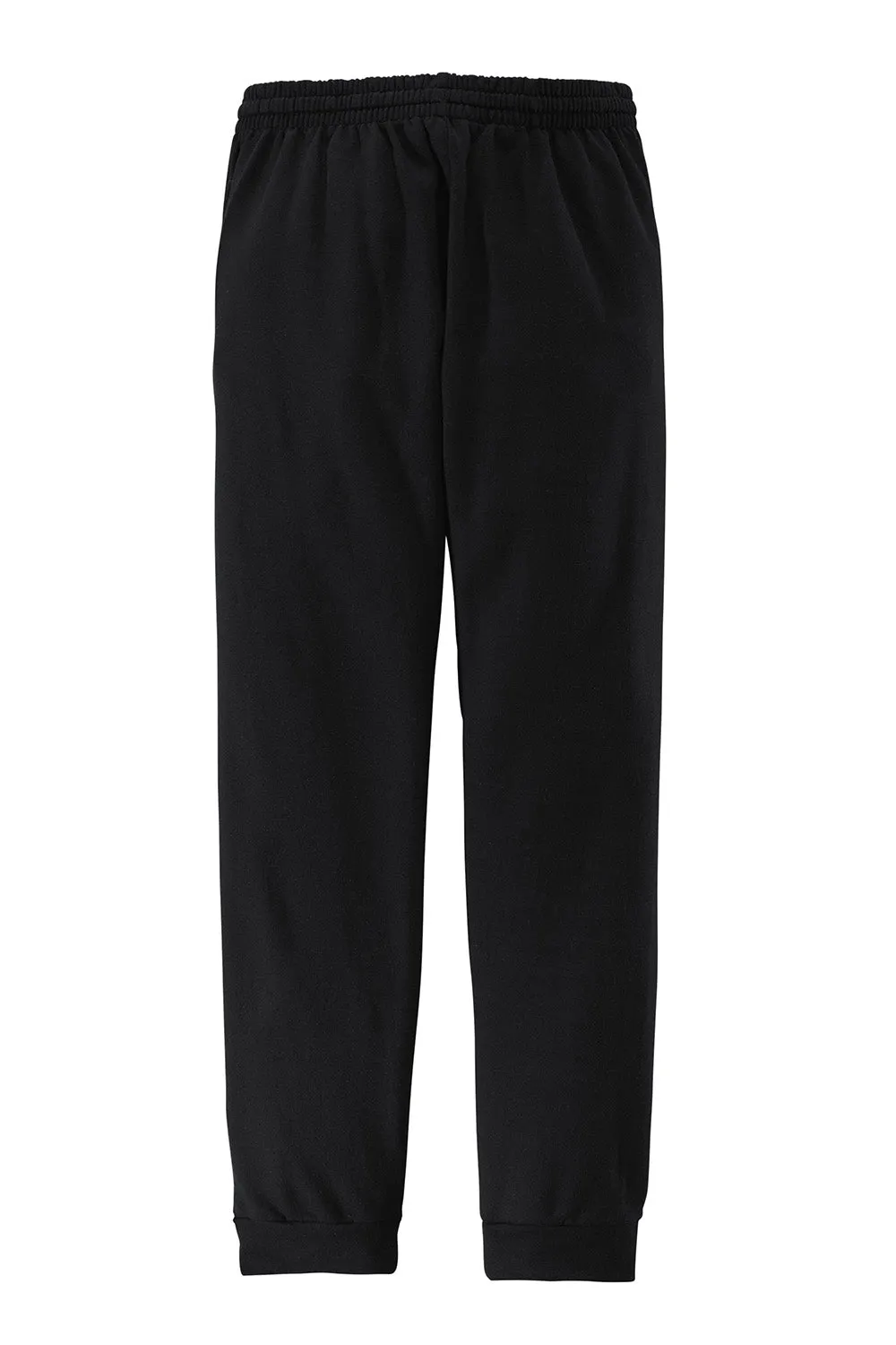 Jerzees Herren NuBlend Fleece Jogger Sweatpants mit Taschen - Schwarz/Heather Charcoal Grau