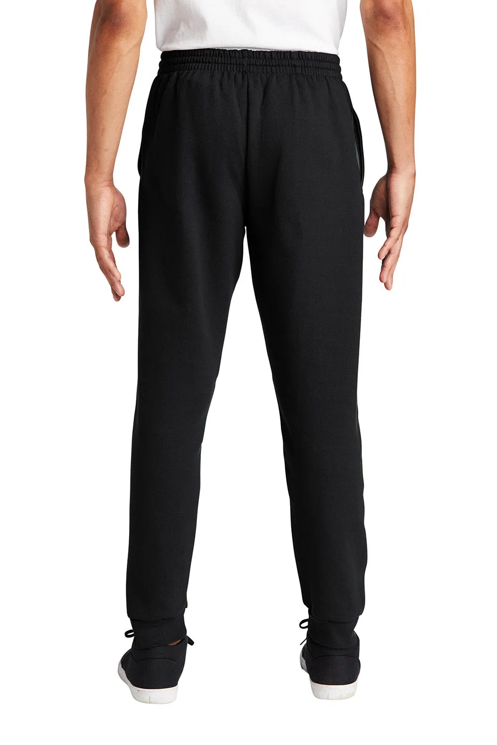 Jerzees Herren NuBlend Fleece Jogger Sweatpants mit Taschen - Schwarz/Heather Charcoal Grau