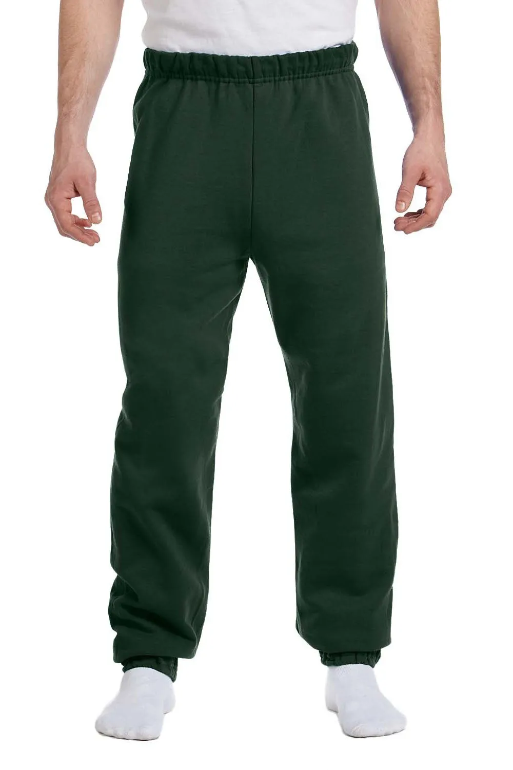 Jerzees Herren NuBlend Pilling-resistente Fleece-Jogginghose - Waldgrün