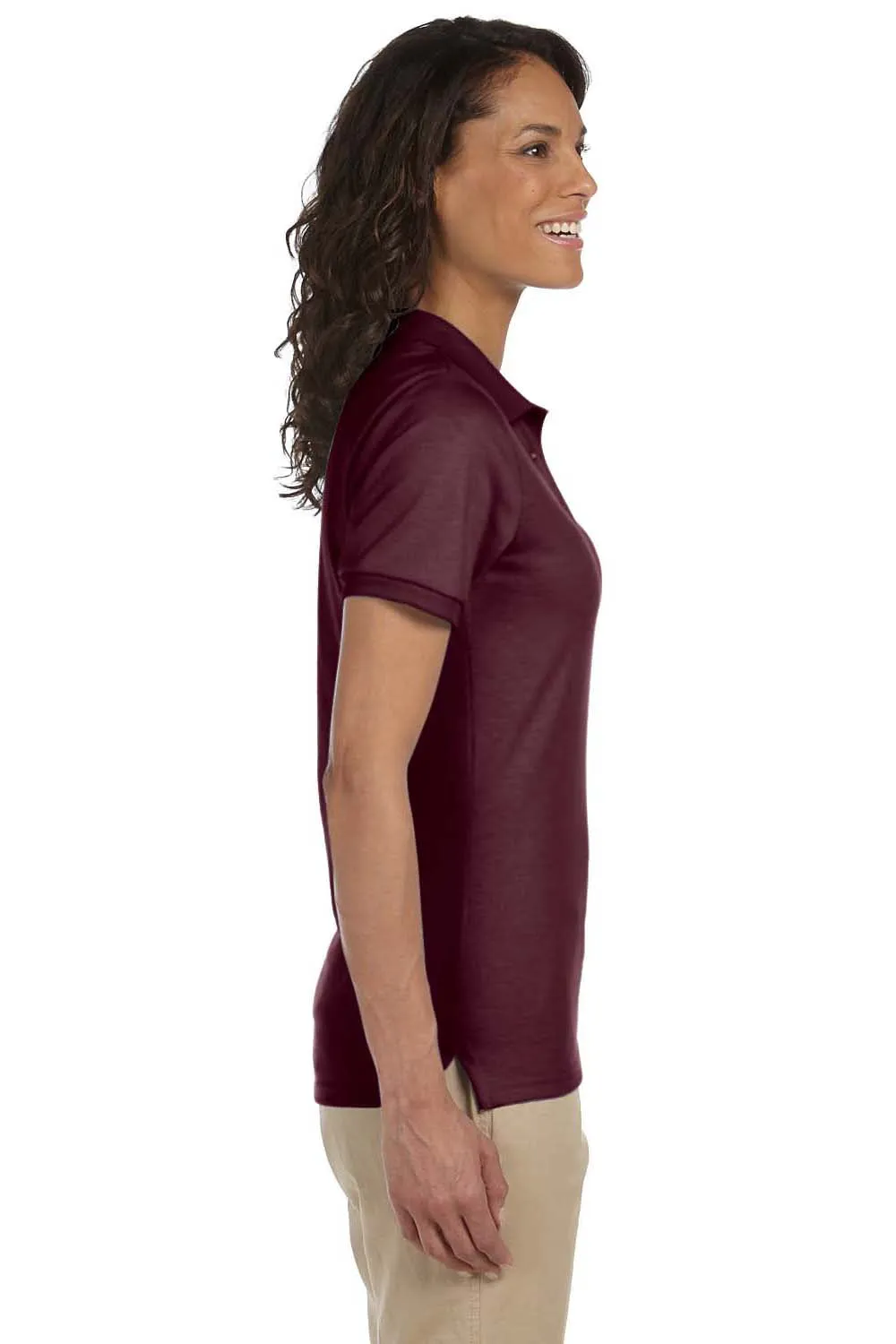 Jerzees Damen SpotShield Fleckenabweisendes Kurzarm-Polohemd - Kastanienbraun