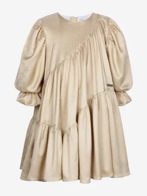 Jessie And James Mädchen Avery Glitzer Kleid in Gold