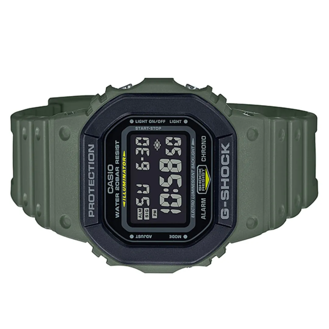 Schmuck Casio Uhren Casio 5600 Serie Grüne Digitaluhr DW-5610SU-3DR