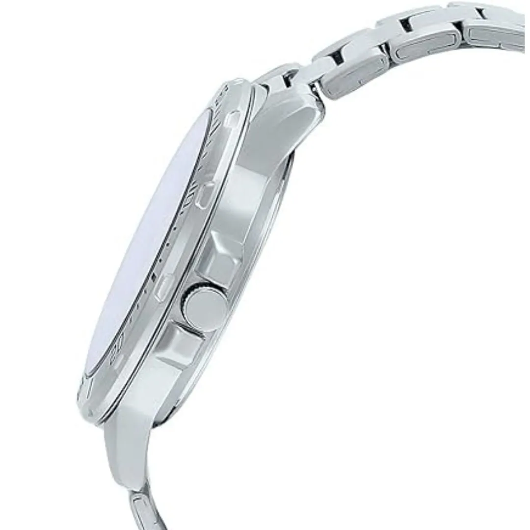 Schmuck Casio Uhren Casio Enticer Herren Edelstahl Uhr MTP-VD01D-1BVUDF