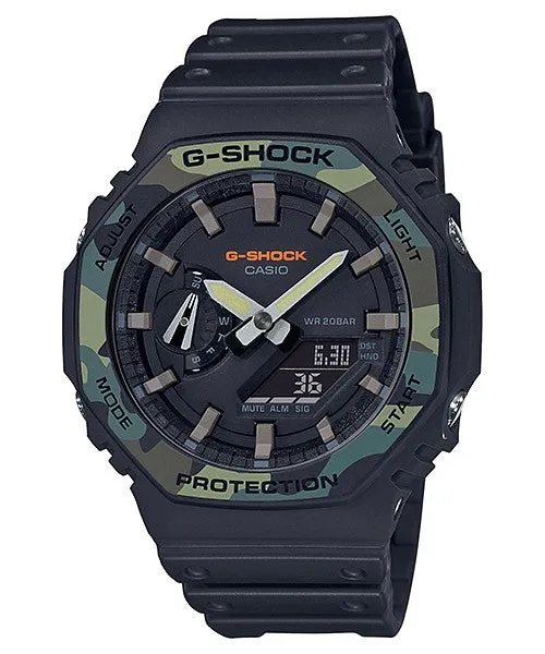 Schmuck Casio Uhren CASIO GA-2100 Serie Analog-Digital Uhr #GA-2100SU-1AER