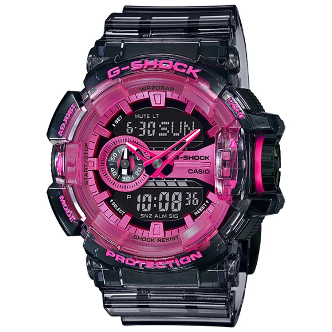 Schmuck Casio Uhren Casio GA-400SK-1A4DR Armbanduhr mit Resin-Band Analog-Digital