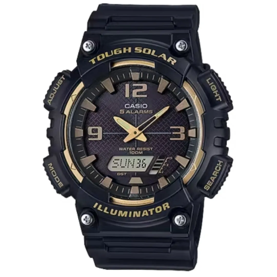 Schmuck Casio Uhren CASIO Herren Analog-Digital Kombination Solaruhr AQ-S810W-1A3VDF