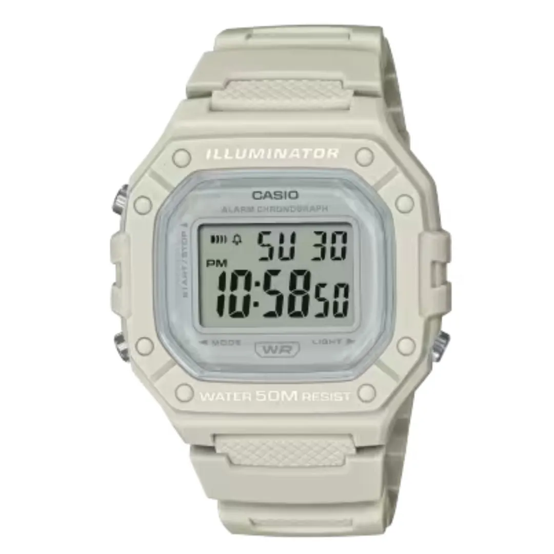 Schmuck Casio Uhren Casio POP Illuminator Digitaluhr W-218HC-8AVDF
