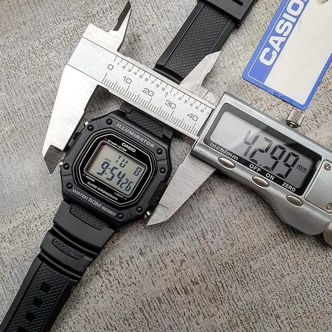 Schmuck Casio Uhren CASIO W-218H-1AVDF Standard Schwarze Uhr