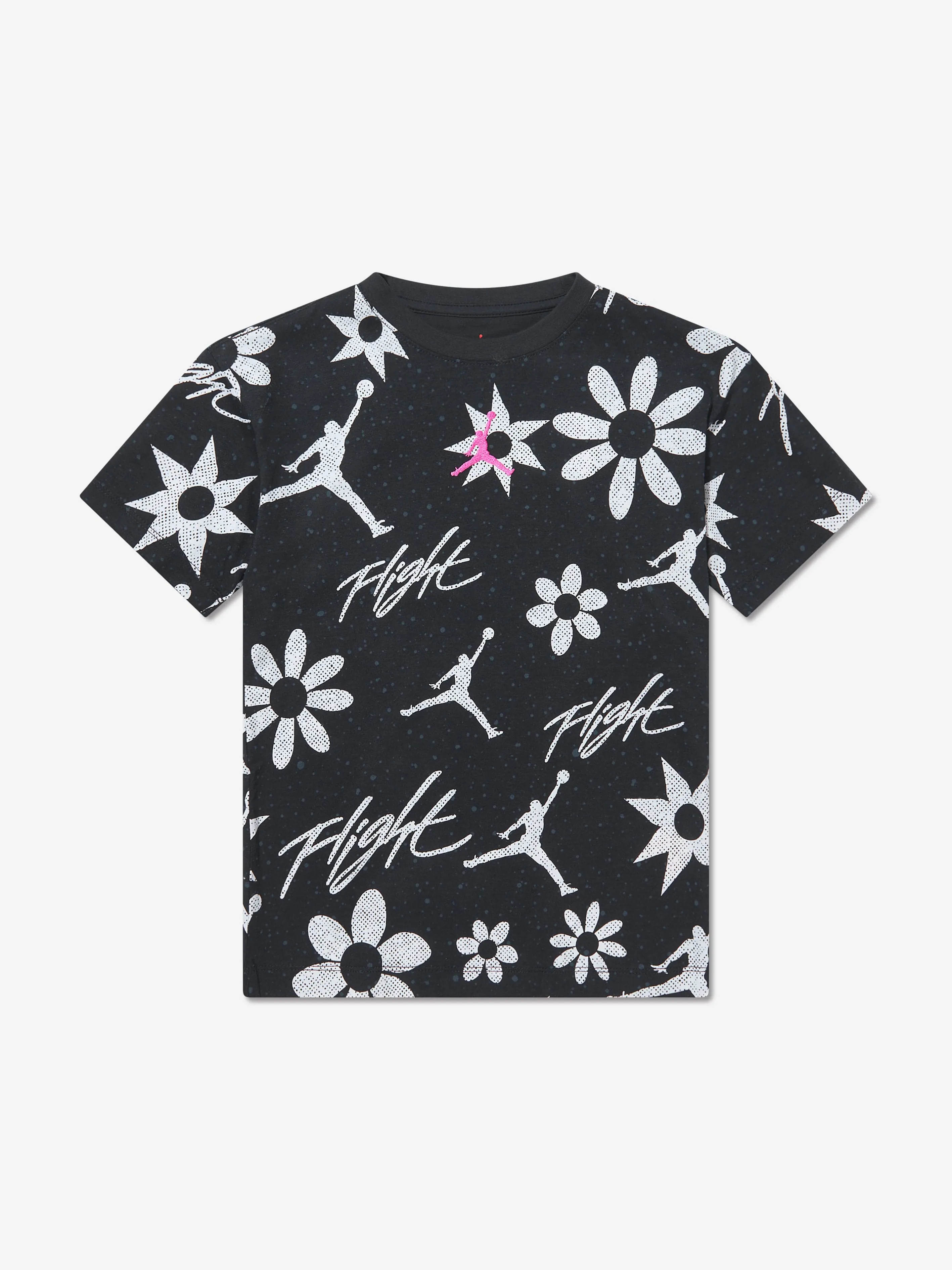 Jordan Girls Essentials AOP T-Shirt in Schwarz