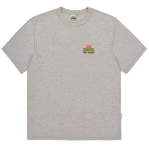 Kappy Kappy Morgen-Halbarm-Shirt Toru Fukuda Edition Melange Grau