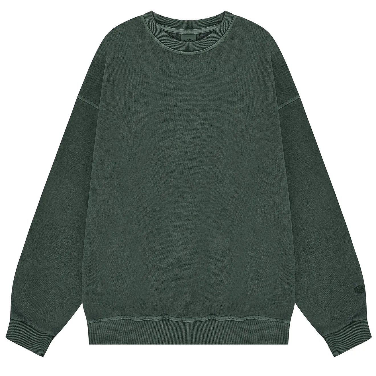 Kappy Pigment Sweat Shirt Dunkelgrün
