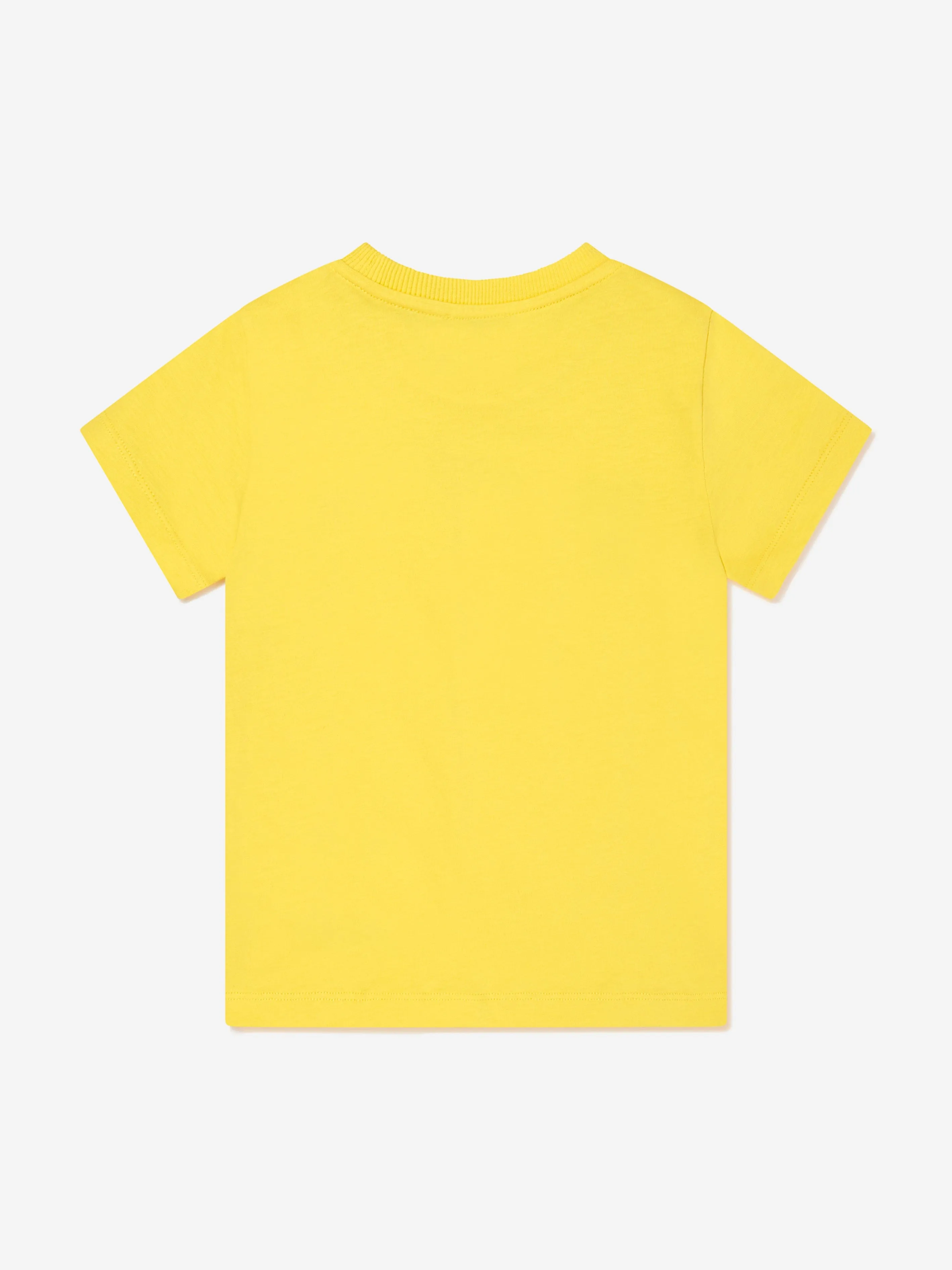 Kinder T-Shirt mit Logo-Print in Gelb