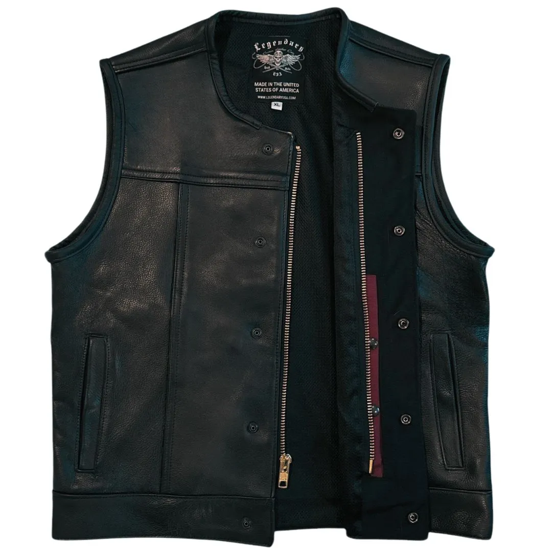 Legendärer 'Classic NCP' Passform Leder Club Style Motorradweste