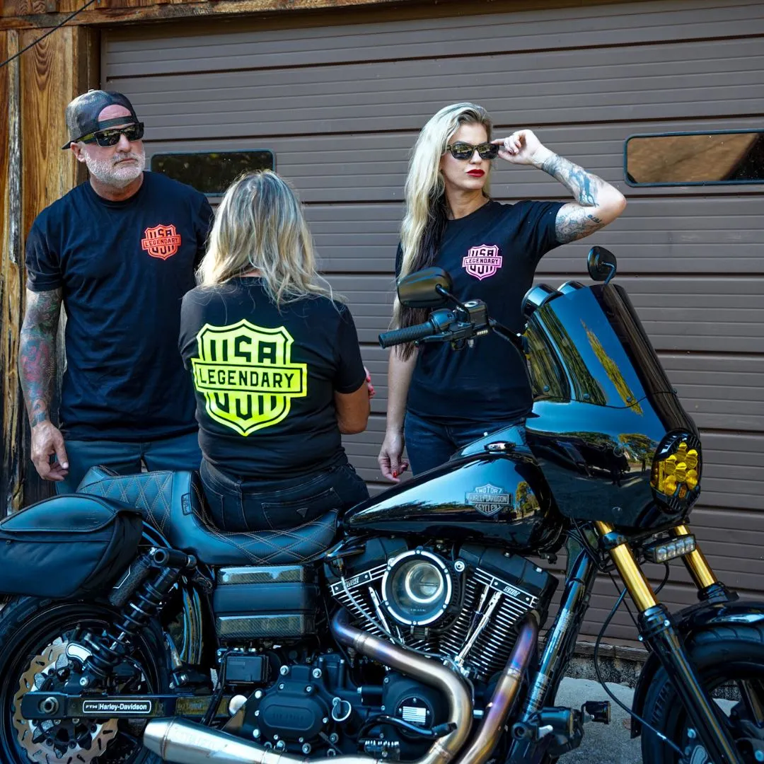 Legendäres 'Color Shield' Motorrad-T-Shirt